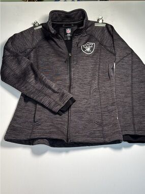 NFL Women's Black Heather Full-Zip Team Jacket